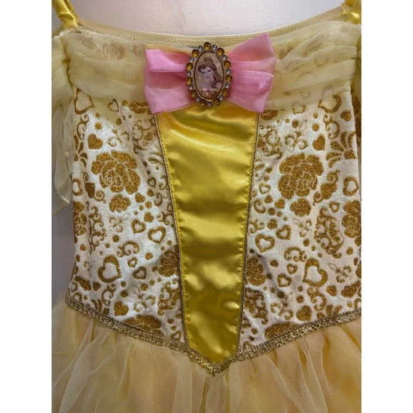 Disney Princess Belle Costume Dress Girls Size 7/8 - Picture 2 of 9